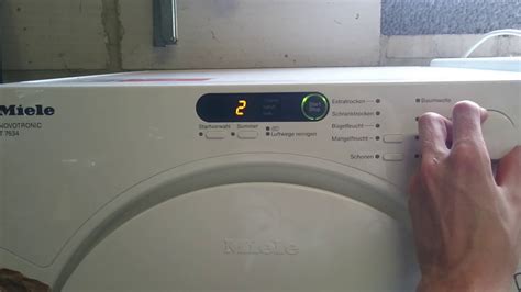 Miele Novotronic T7634 service mode tumble dryer T7000 series